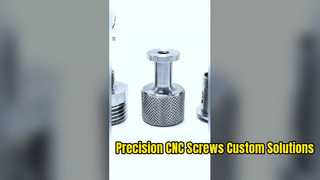 Precision CNC Machined Screws and Custom Fasteners